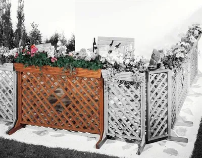 Produktbild von Zaun Sichtschutz / Blumenkasten mit Spalier Orth 144x105cm