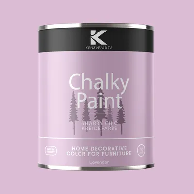 Produktbild von Kenzopaints Chalky Paint Kreidefarbe Möbelfarbe Möbellack 1Kg / 750ml - Lavender