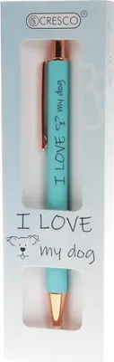 Produktbild von Kugelschreiber „I Love My Dog“ im Etui – Cresco