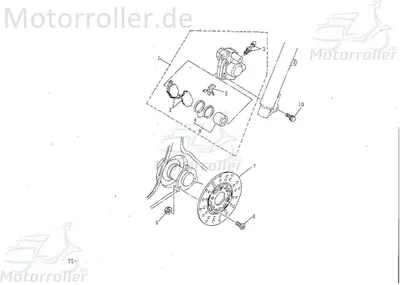 Produktbild von SMC Bundschraube M8x34mm Scooter Flanschschraube 50ccm 2Takt Motorroller.de Maschinenschraube Flansch-Schraube Maschinen-Schraube Bund-Schraube