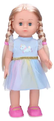 Produktbild von Puppe Eliska gehend 41cm blaues Kleid