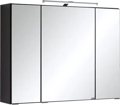 Produktbild von 3D-Spiegelschrank Spiegel Badspiegel Badezimmerspiegel Hängeschrank Bad "Cleo I" (graphitgrau, 80 cm)