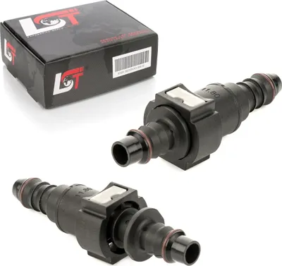Produktbild von 2x Schnellkupplung mit Gegenstück Set Kraftstoffleitung gerade 11,8 - 12 mm