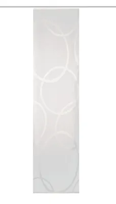 Produktbild von 84990 Transparente Schiebegardine PINALO, Größe 245x60, Kreismotiv