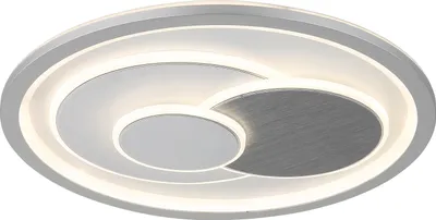 Produktbild von LED Deckenleuchte, Metall, weiß matt, Chrom, CCT, D 48 cm