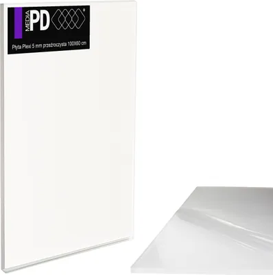 Produktbild von Acrylglas Platte Transparent 100 x 60 cm – 5 mm Stark – PMMA Kunststoffglas Klar – Ersatzglas für Bilderrahmen & Modellbau – UV-Beständig