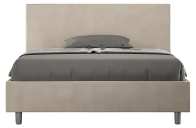Immagine prodotto di Letto Matrimoniale Large 180x200 cm con Rete e Contenitore Adele Sabbia