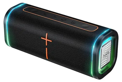 Produktbild von Hoco HC51 Bluetooth Lautsprecher 30W RGB LED TWS USB TF tragbare Musikbox microSD Karte Schwarz