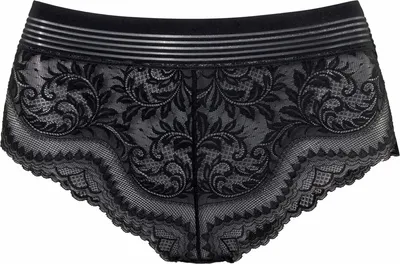 Produktbild von Petite fleur gold High-Waist-Slip , Taillenslip aus Spitze schwarz Größe 32/34