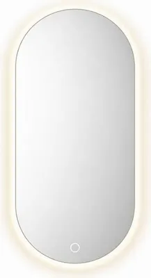 Image de Miroir LED ovale - 50 x 70 cm - Éclairage LED rétroéclairé - AURELIA