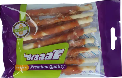 Imagen del producto de Braaaf: Snacks para perros, tipo "Rawhide Roll", sabor a pollo, 80 g