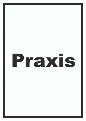 Produktbild von Praxis Schild mit Text Arzt Gesundheit hochkant A3 Rückseite selbstklebend