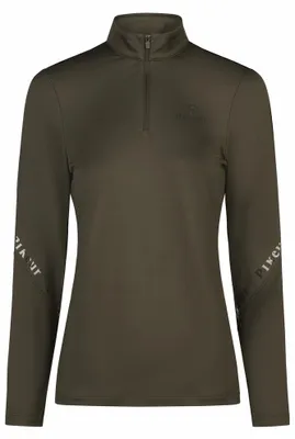 Produktbild von Pikeur Damen Langarmshirt ZIP SHIRT deep khaki Shirts Sports HW 25, Größe:38, KI-generiertes Bild