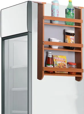 Produktbild von Hängeregale für Kühlschrank Türregal Küchenregal Gewürzregale mit 3 Ablagen, BHT ca.: 40.3x76,5x10cm
