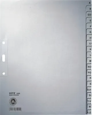 Produktbild von LEITZ 1201-00-85 Papier-Register A-Z,vf,10 Stck