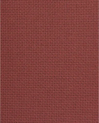 Produktbild von Permin Precut 14 ct. Aida 357 Farbe 93 Himbeerschokolade, Handarbeitsstoff für Kreuzstich 43x50 cm