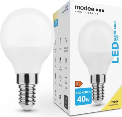 Obrázok produktu pre Modee Lighting LED žiarovka E14 4,9W 2700K MINI G45 (40W)