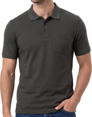 Produktbild von RAGMAN Basic Poloshirt Klassischer Look, Weiches Material mit leichtem Glanz, Vielseitig kombinierbar im Alltag