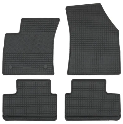 Gummifußmatten Set für Renault Megane 4 (2016-, + Gran Coupe), 4-teilig, schwarz