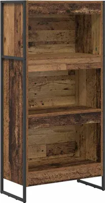 Obrázek produktu pro vidaXL Knihovna ze starého dřeva 60 x 30 x 121 cm Dřevotřísková deska