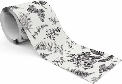 Produktbild von Muralo Selbstklebende Bordüre Tapetenbordüre Blätter Schmetterlinge Natur Wandtattoo