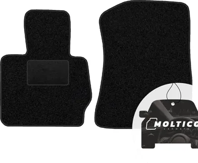 Obrázek produktu pro moto-MOLTICO Přední podlahové rohože do auta Velours Car Mats Black Sada rohoží do auta 2-dílná vhodná pro BMW X3 F25 X4 F26