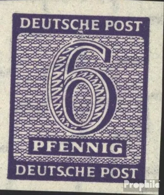 Produktbild von Briefmarken Sowjetische Zone (All.Bes.) 1945 Mi 117I, Punkt zwischen S und C (Feld 75) postfrisch Ziffer