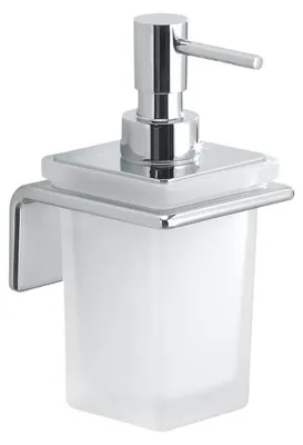 Immagine prodotto di Gedy IL GIGLIO Dispenser di sapone a sospensione, vetro smerigliato, cromo