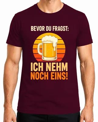 Imagen del producto de Antes de preguntar: "Me tomo otra cerveza". Camiseta para hombre, color burdeos, talla XXL. Ideal para beber, divertirse y celebrar