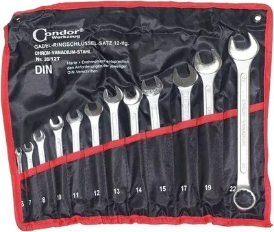 Zdjęcie produktu dla Klucze Płasko Oczk. 6-22 Mm, 12Szt.
