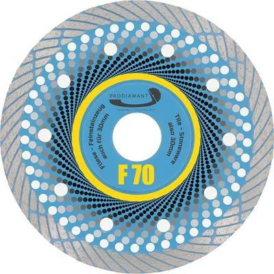 Produktbild von PRODIAMANT Diamanttrennscheibe 125mm Fliese, Feinsteinzeug F70