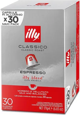 Immagine prodotto di Illy 30 caffè in Capsule compatibili Nespresso® Tostato ESPRESSO CLASSICO