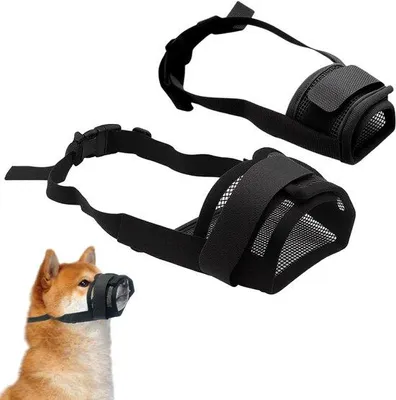 Productafbeelding van 2 Stuks Muilkorf voor Honden S/L, Verstelbaar Hondenmasker