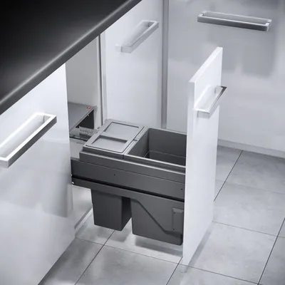 Image de Système de poubelle pour placard de 30 cm, d'une capacité de 25 litres