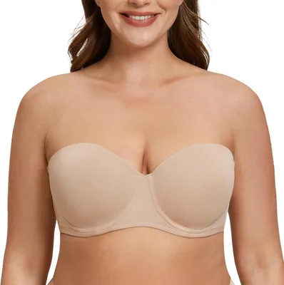 Produktbild von BH ohne Träger, mit Bügel, ungestützt, beige, für Damen
