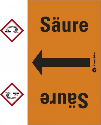 Produktbild von Dreifke® Rohrleitungsband Säure, praxisbewährt, ab Ø 50mm, orange/schwarz, 33...