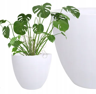 Obrázok produktu pre KVETINÁČ obal Hladký 33cm BIELY