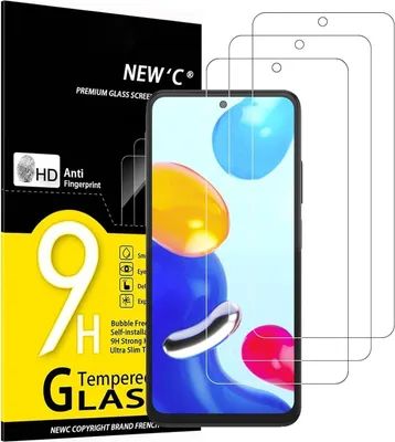 Produktbild von Displayschutzfolie Xiaomi Redmi Note 11 4G 9H Panzerglas 3er Pack