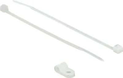 Immagine prodotto di DELOCK Befestigungsschelle 4,8 mm mit KBI 150x2,5mm  weiß
