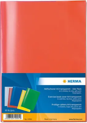 Zdjęcie produktu dla HERMA 19991, Niebieski, Zielony, Szary, Czerwony, Żółty, Polipropylen (PP), 10 szt.