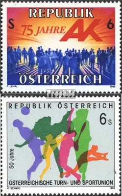 Produktbild von Briefmarken Österreich 1995 Mi 2147,2148 (kompl.Ausgaben) postfrisch Sondermarken