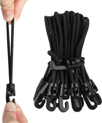 Imagen del producto de Expanders con gancho, 25 cm, 25 unidades, para tiendas de campaña y lonas