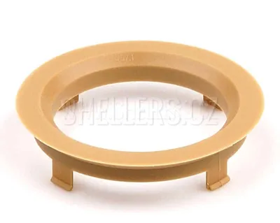 Obrázok produktu pre Vyrovnávací krúžok 70,1 / 57,1 (Z1411P), plast, svetlohnedý, presah kužeľa 5 mm