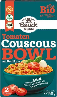 Produktbild von Couccous Bowl - Tomate mit Basilikum glutenfrei 140g 6er Pack