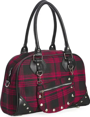 Produktbild von Banned Alternative Handtasche - Warren Plaid Rot