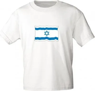 Produktbild von T-Shirt mit Print - ISRAEL Fahne Flagge - 10824 Gr. S-3XL Größe - S