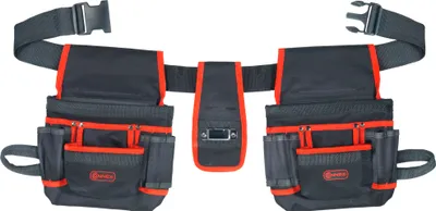 Produktbild von CONNEX Werkzeuggürtel mit 2 Taschen á 11 Fächer und Cliphalter, COX952056