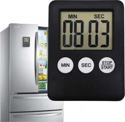 Produktbild von Küchenzeitschalter Magnesc Timer Lcd Schwarz