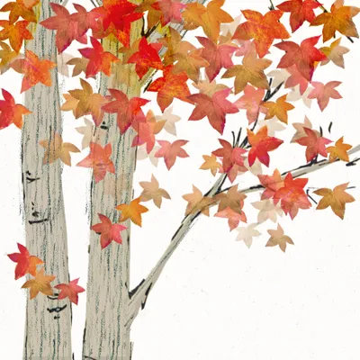 Produktbild von Servietten 33x33 cm - Leaves are falling Napkin
