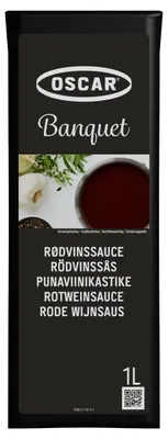 Obrázok produktu pre OSCAR Red Wine Sauce Banquet 1000 ml - Aromatická omáčka na mäsové jedlá